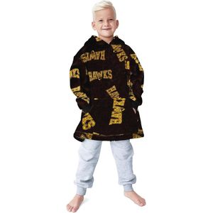 Oversized Hoodiedeken voor Kinderen - Winter Sweatshirt Sherpa-Fleece met Capuchon en Zakken