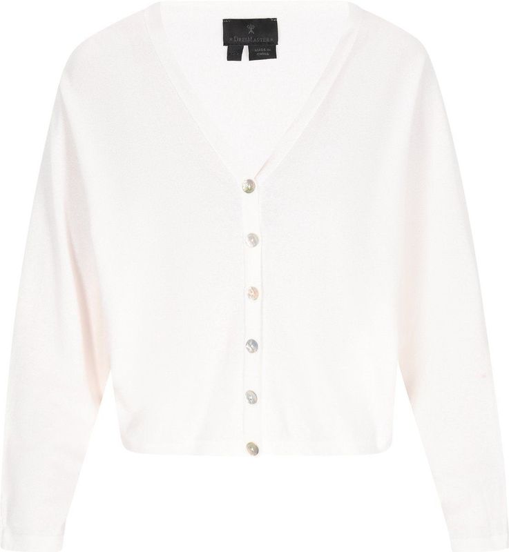 DreiMaster - Classic Look - Gebreid Vest - Wit