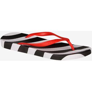 Women’s flip flops coqui kaja black/white oblique stripes 37