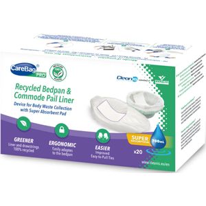 CareBag - Recycled Ondersteek- en Toiletstoelzakken - 700 ml - Medisch Hulpmiddel