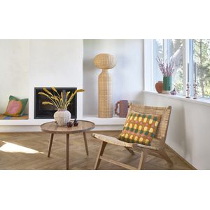 Villa Collection Styles Vaas met glazen houder Dia 17 x 14 x 28 cm Groen