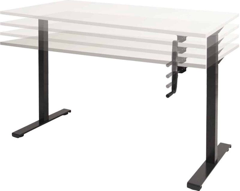 Dextro - Slinger - Zit-Sta Bureau - Staal - Verstelbaar - Verschillende Kleuren