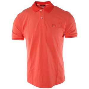 C.P. Companyvoor mannen. 18CMPL130A006263G Polo Tacting Piquet oranje (M), Casual, Katoen, Korte mouwen
