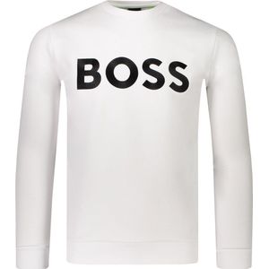 Boss Sweater Wit Normaal - Maat M - Mannen - Lente/Zomer Collectie - Katoen