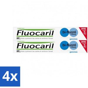 Fluocaril - Tandpasta - Met Fluoride - 2 Tubes - 75 ml - Voordeelverpakking - 4 stuks