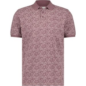 State Of Art Poloshirt Print Roze - Maat L - Heren