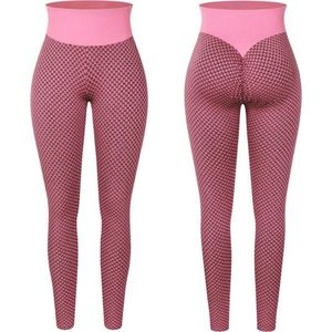 Sportlegging dames XL – legging dames meisje - Tiktok legging – Roze/pink