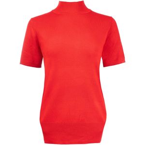 NED T-shirt Mayra 1 2 Ss Rmb Brei 25w1 U106 01 546 Haute Red Dames Maat - S