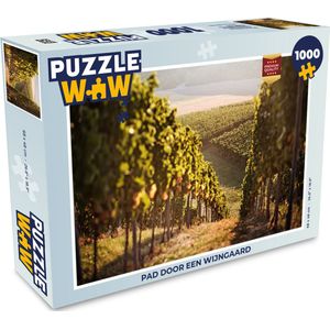 Puzzel Pad door een wijngaard - Legpuzzel - Puzzel 1000 stukjes volwassenen