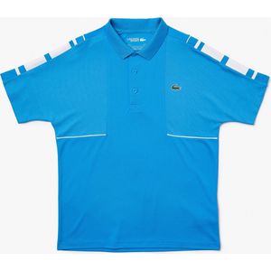 Lacoste Poloshirt Sport Heren Piqué Mesh Blauw