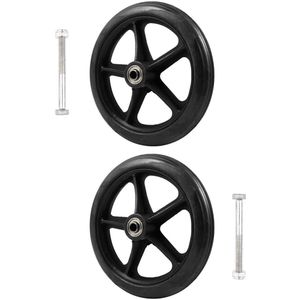 7 Inch Rubber Wielen - Vervangende Voorwielen voor Handbewogen Rolstoelen - Stil en Slijtbestendig