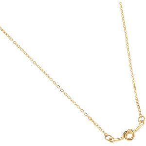 Ketting Geknoopt Hart - Dottilove - 14K Goud Verguld -