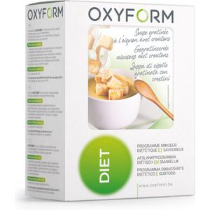 Oxyform diëtetieke gegratineerde uiensoep met croutons | Set van 2 voordelige etuis (12 maaltijden) I 89 cal per eiwitsoep I Poederbereiding I Laag in Vet Calorieën Suikers