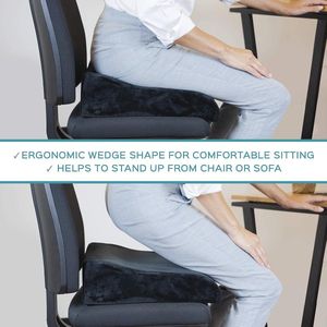 verhoogkussen, innovatief schuim stoel zitkussen, ergonomisch wigkussen met hoog zitcomfort, zitverhogingskussen om het opstaan vanuit de fauteuil te ondersteunen