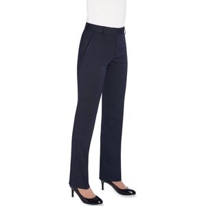 Broek Dames 44 EU (16 UK) Brook Taverner Navy Pin Dot 64% Polyester, 34% Viscose, 2% Elasthan