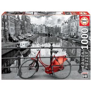 Educa - Rode fiets in Amsterdam - 1000 stukjes