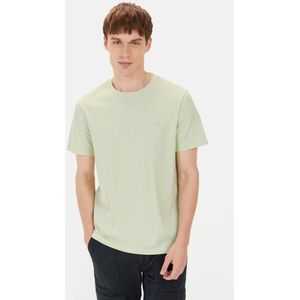camel active - Basic T-shirt - Licht Groen - Katoen