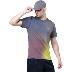 Ronhill Tech Golden Hour T-shirt Met Korte Mouwen Grijs M Man