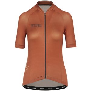 Bioracer Icon Metalix - Fietsshirt Dames Korte Mouw - Oranje - Maat XS