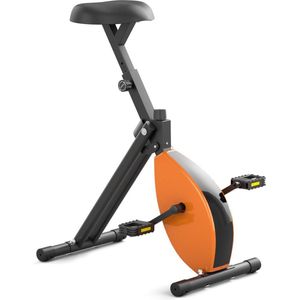 Worktrainer - Deskbike Original - Lichaamslengte 140 - 185 cm - Hometrainer - Bureaufiets - Oranje / Zwart frame