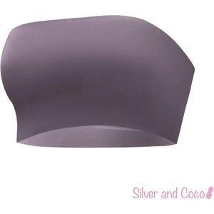 SilverAndCoco® - Strapless BH Top | Naadloze Invisible Onzichtbare Beha Bandeau Naadloos Festival Topje - Paars / Extra Large / XL