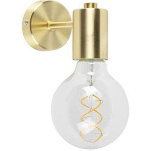 QAZQA facil - Design Wandlamp voor binnen - 1 lichts - D 130 mm - Goud/messing - Woonkamer | Slaapkamer | Keuken