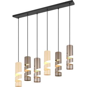 TRIO STREAM - Hanglamp - Multicolour - excl. 6x GU10 4,9 W - Plafondbevestiging - In hoogte verstelbaar