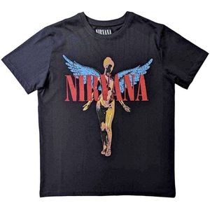 Nirvana - Angelic Kinder T-shirt - Kids tm 6 jaar - Zwart