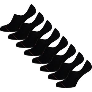 Undiemeister Lage Sokken - 8-pack - Volcano Ash (Zwart) - Onzichtbare Sokken Handgemaakt - Zijdezacht - Mellowood Tencel - Extra Stevig - Footies - Maat 39-42