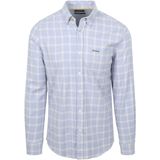 NZA - Blauw - Katoenen Stretch Overhemd - Lange Mouwen - Regular Fit