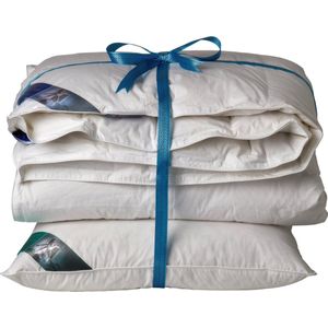 Ten Cate Dekbed - Dekbed 140 x 220 - dekbedden - 4 seizoenen dekbed - 60% eendendons - inclusief eendenveren hoofdkussen