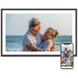 Digitale fotolijst 39,6 cm (15 inch) met Wifi, 32 GB opslag en 1920 x 1080 IPS HD-touchscreen