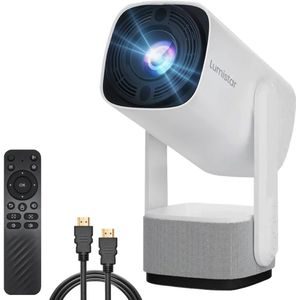 Lumistar - Ultra Mini Beamer - Wit - 2025 model - 600 ANSI Lumen - Android 11.0 - WiFi 6 & Bluetooth 5.2