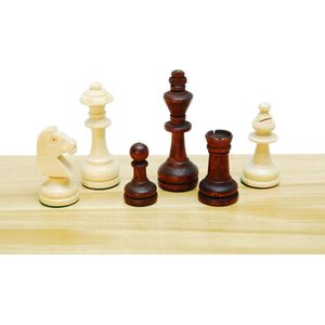 HOT Games Schaaks.Staunt.3 Hout Bl/Br.L+V 76mm Kis