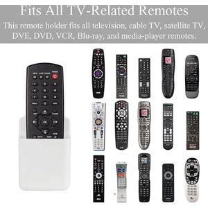 3 stuks afstandsbediening houders muur tv controller houder zelfklevend geen boren marker houder, muur penhouder opslag organizer voor thuiskantoor fitness kamer school (wit)