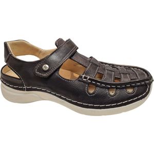 Wolky - Rolling Sun - Bandschoenen - Zwart - Leer