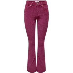 Only Broek Onlmary Global Mid Sweetf Cord Cc P 15304256 Red Violet Dames Maat - W36 X L34
