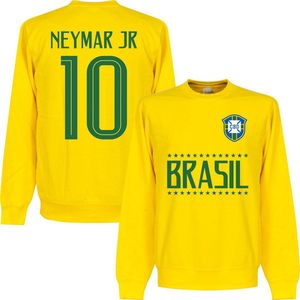 Brazilië Neymar JR 10 Team Sweater - Geel - Kinderen - 140