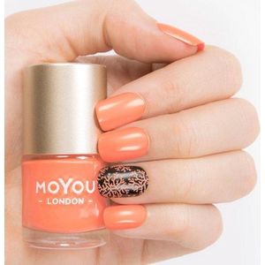 MoYou London - Stempel Nagellak - Stamping - Nail Polish - Cancun Coral - Oranje