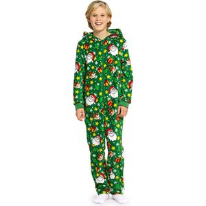 Suitmeister Santa Elves Green - Kerst Onesie - Xmas Jumpsuit - Thema Huispak - Groen - Maat: XL