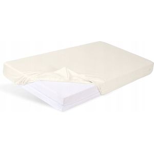 Bamboe Hoeslaken met Elastiek 120x200cm - Ecru