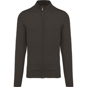 Pullover/Cardigan Heren 4XL Kariban Rolkraag Lange mouw Dark Grey 50% Katoen, 50% Acryl