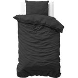 Dekbedovertrek - Grijs - Katoen - 200x220 cm