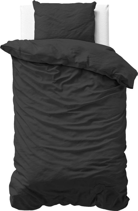 Dekbedovertrek - Grijs - Katoen - 200x220 cm