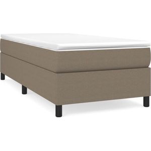 VidaXL Boxspringframe Stof Taupe 100x200 cm