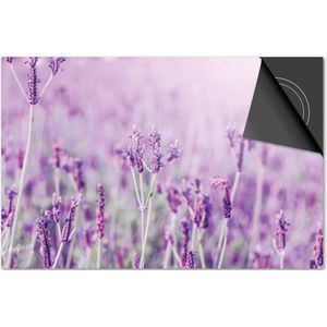 Inductie beschermer 81x52 - afdekplaat inductie mat - Dietrix Kookplaat beschermer - Base - Bloemen en Planten - Lavendel veld