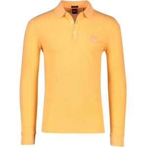 Hugo Boss polo lange mouw oranje