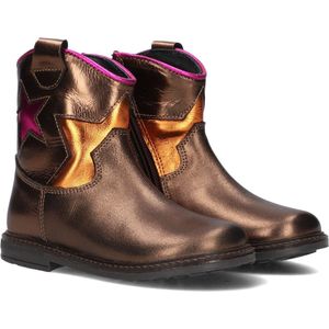 Pinocchio P1697 Enkellaarsjes - Enkelboots met rits - Meisjes - Brons - Maat 22