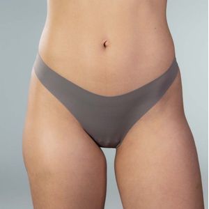 Gudia - 3 Pack - Anti-Bacterial Boter Zacht Naadloze String Dames 100% Organic Katoen Kruis Set - Seamless String Onderbroek - Strings Lingerie Broekje Slip - Sporten Iedere Dag Slip & Thong - Onzichtbaar Ondergoed - koffie - S