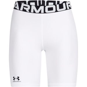 Under Armour - HeatGear - Dameshort - Wit - 8 inch